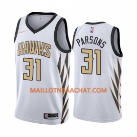 Maillot NBA Atlanta Hawks Chandler Parsons 31 Nike 2019-20 Blanc City Edition Swingman - Homme